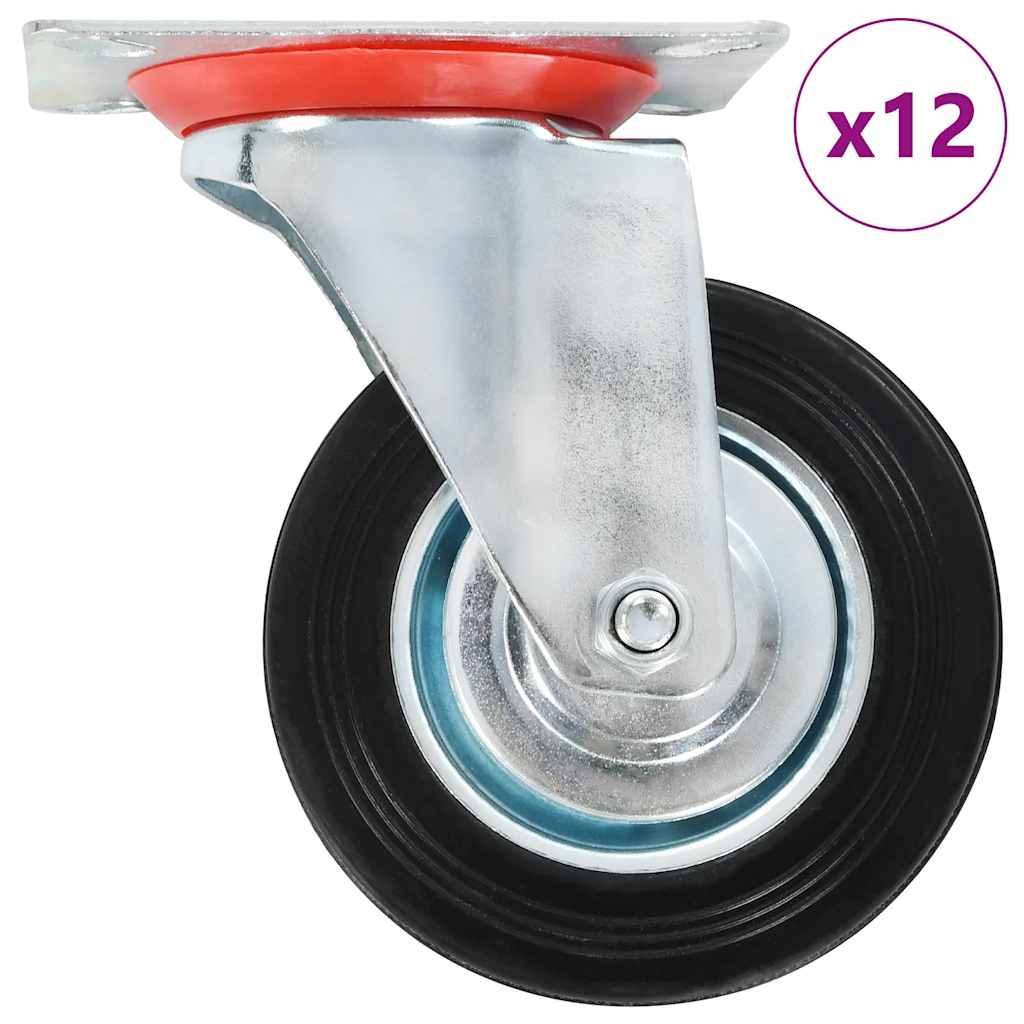 vidaXL Zwenkwielen 4 st 100 mm