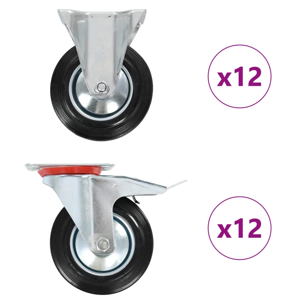 vidaXL Wielen 4 st 160 mm