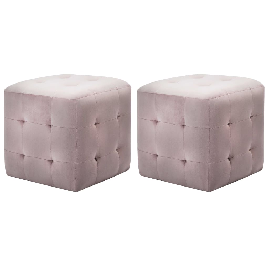 vidaXL Ottomans 2 pcs 30x30x30 cm velvet blue