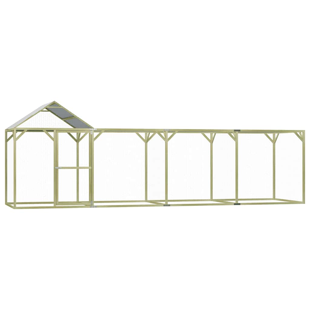 vidaXL Kippenhok 1,5x1,5x2 m geïmpregneerd grenenhout