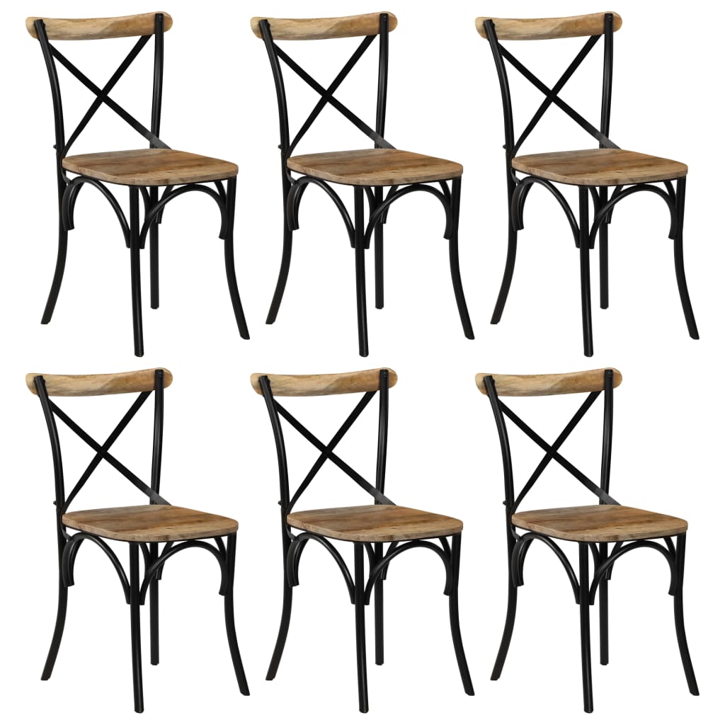 vidaXL Eetkamerstoelen 2 st massief gerecycled hout