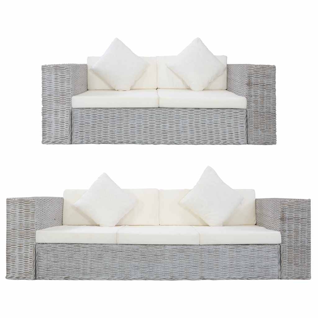 vidaXL 2-Seater Sofa Set Rattan 7-Piece