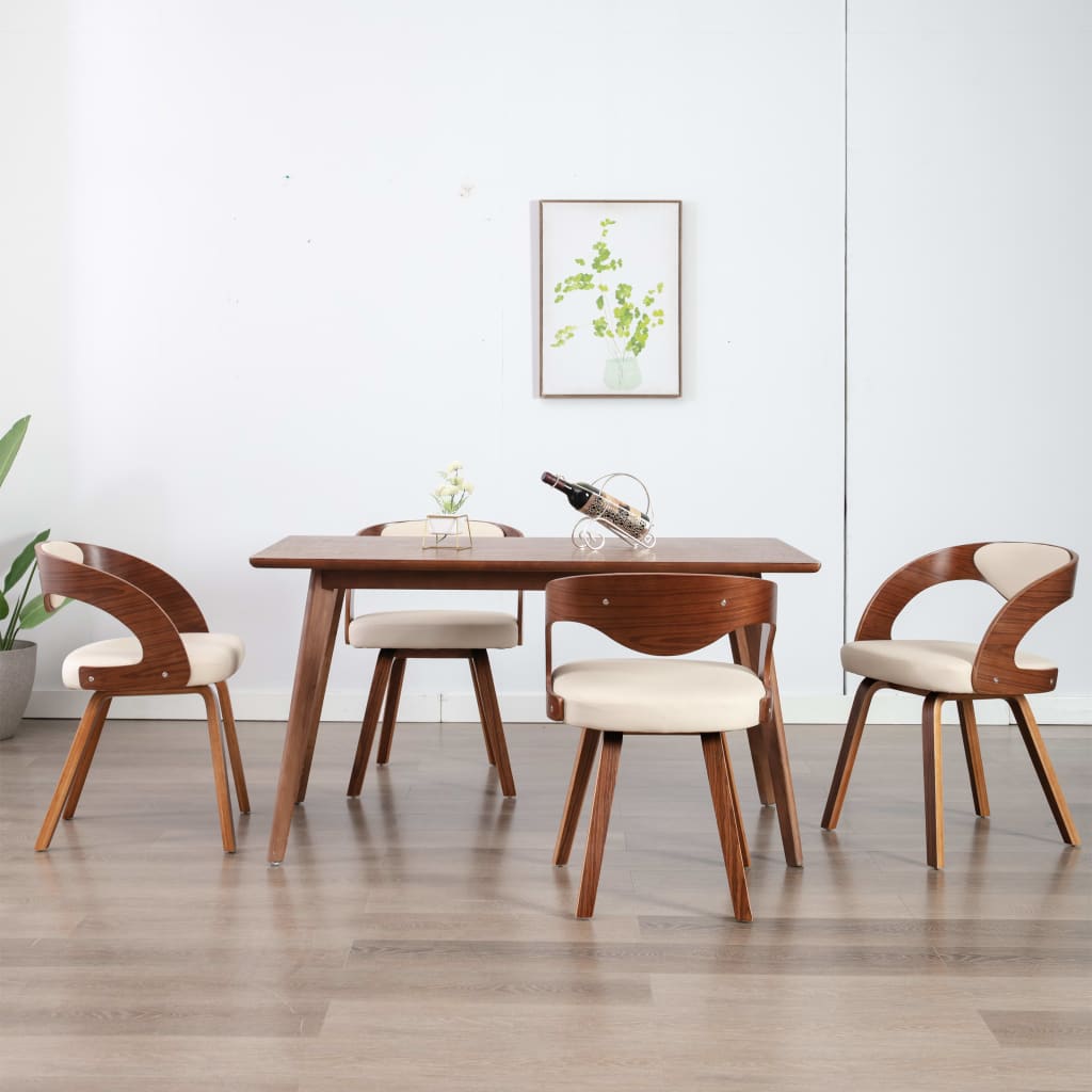 vidaXL Dining Chairs 2 pcs Faux Leather Brown