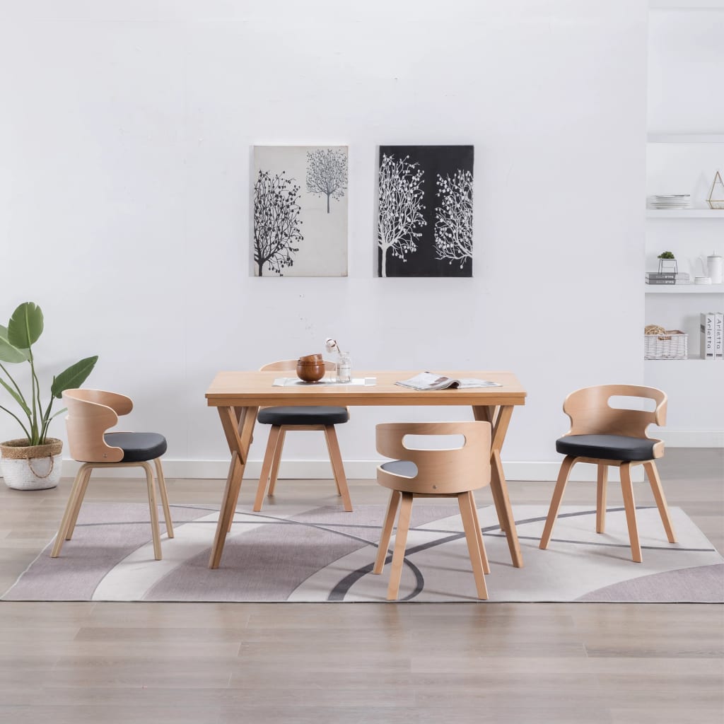 vidaXL Dining Chairs 2 pcs Faux Leather Brown