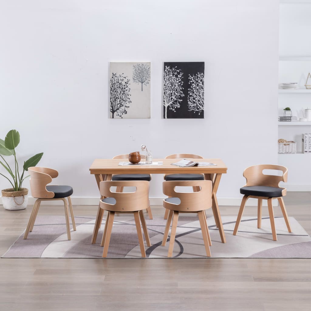 vidaXL Dining Chairs 2 pcs Faux Leather Brown