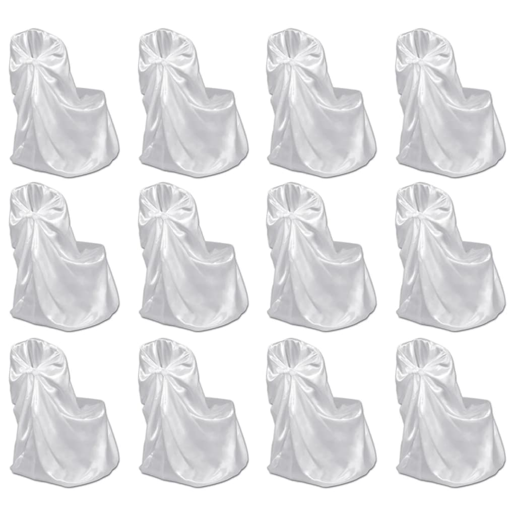 Bruiloft Stoelhoes Wit (6 stuks)