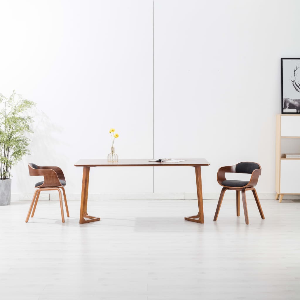 vidaXL Dining Chair Bentwood and Faux Leather