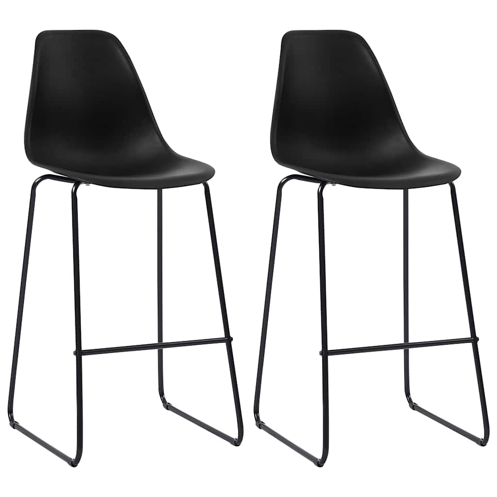 vidaXL 3-piece Bar Set Plastic Black