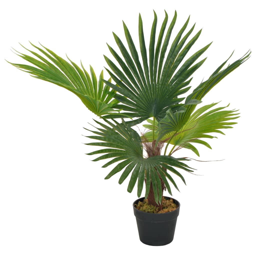 vidaXL Artificial plant with pot palm 70 cm green