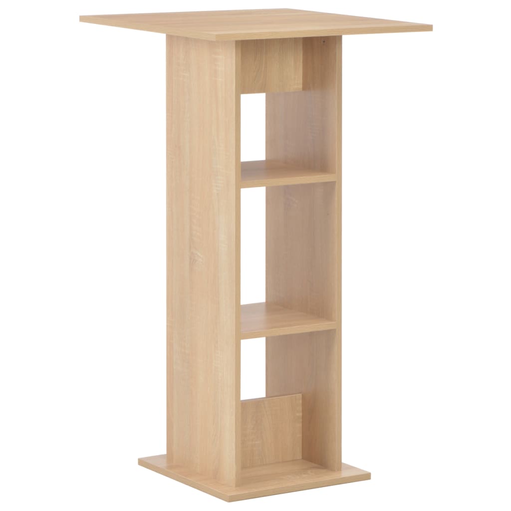 vidaXL Bartafel 60x60x110 cm blanc