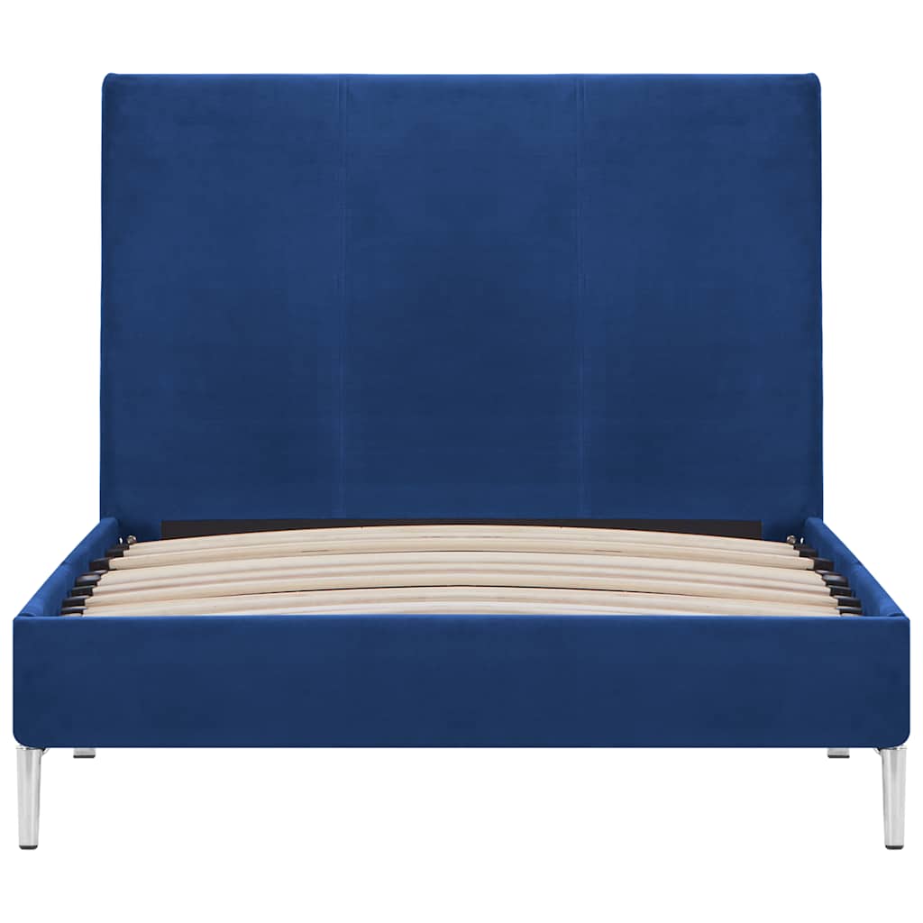 vidaXL Bedframe stof zwart 90x200 cm