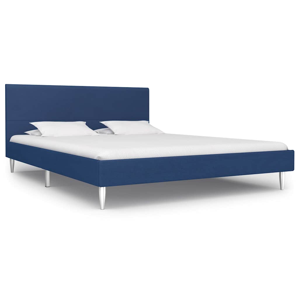 vidaXL Bedframe stof zwart 90x200 cm