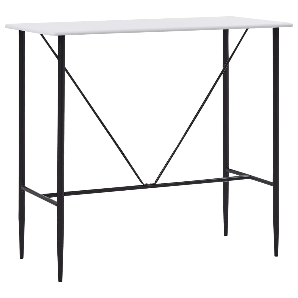vidaXL Bartafel 120x60x110 cm MDF zwart