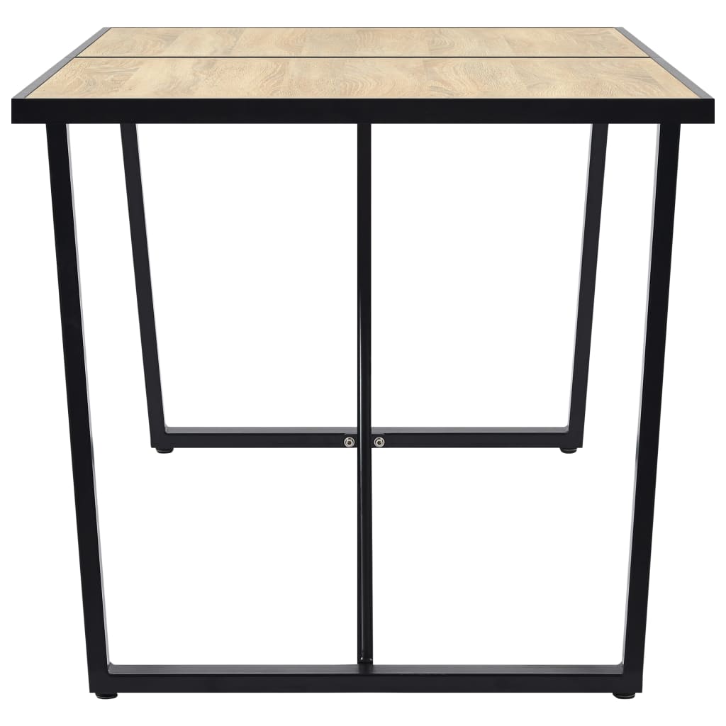 vidaXL Eettafel 120x60x75 cm MDF eikenkleurig