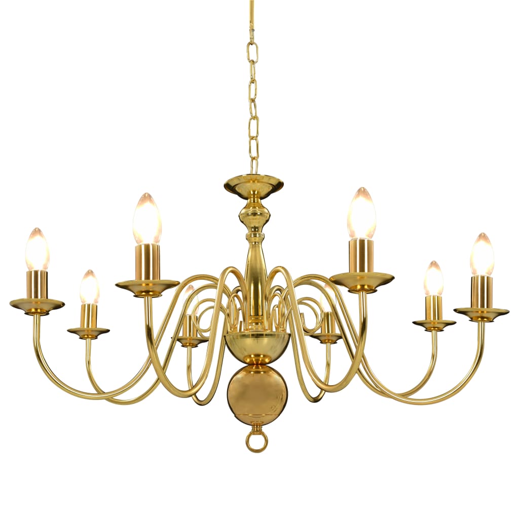 vidaXL Chandelier 8xE14 silver