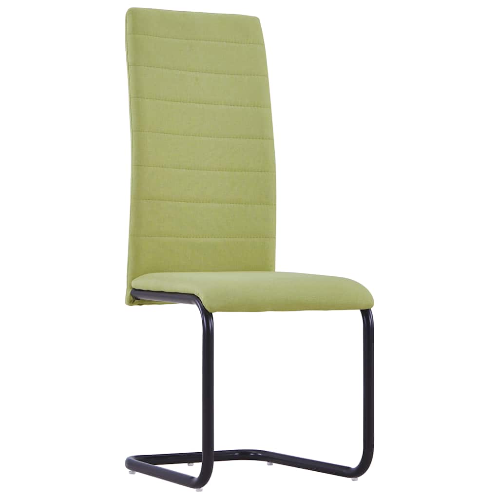 vidaXL Dining Chairs 4 pcs fabric green