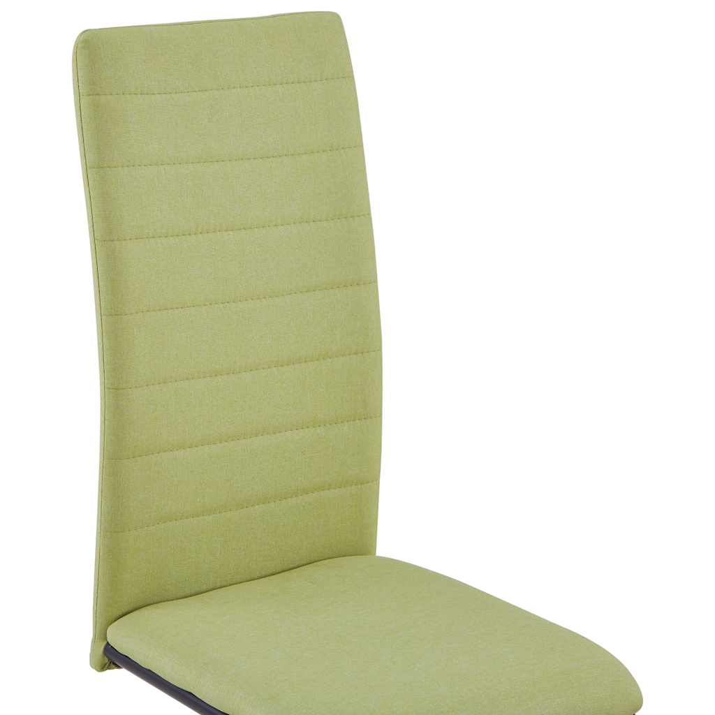vidaXL Dining Chairs 4 pcs fabric green