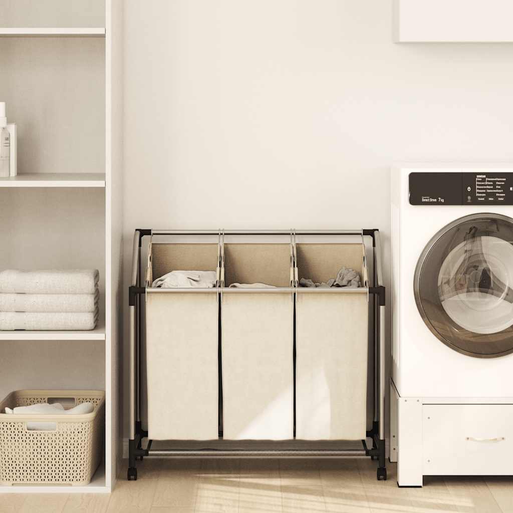 vidaXL Trieur d'eau avec 4 poches noires et grises
