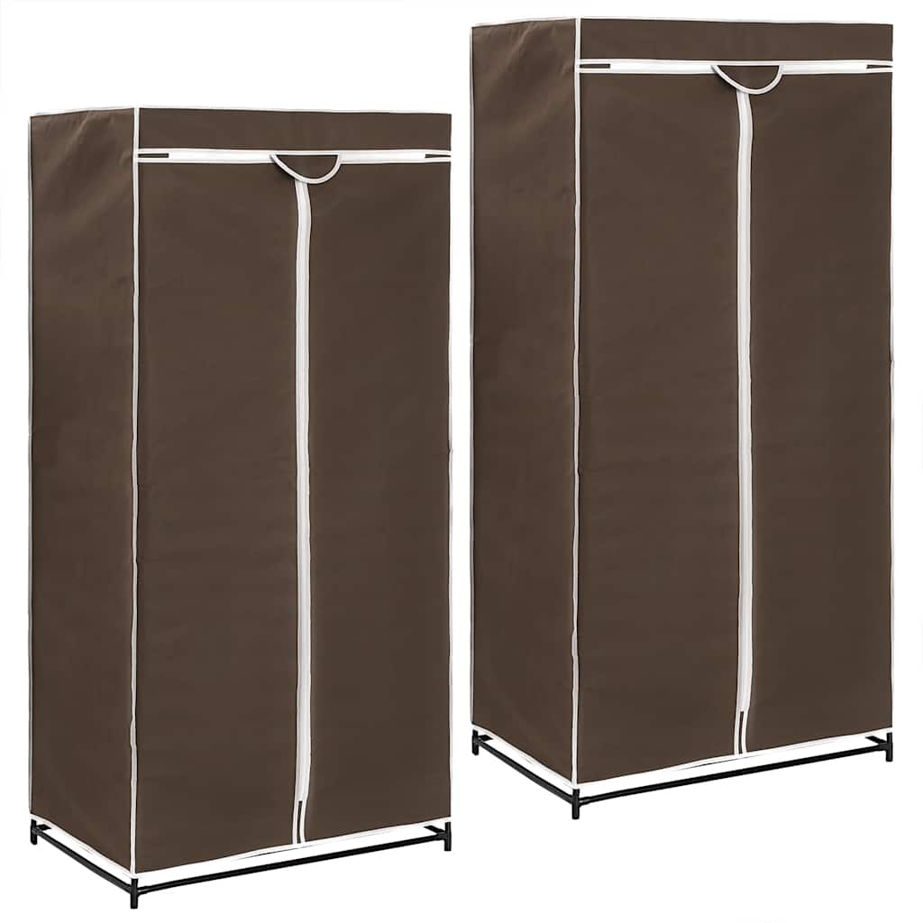 vidaXL Kledingkast 75x50x160 cm zwart
