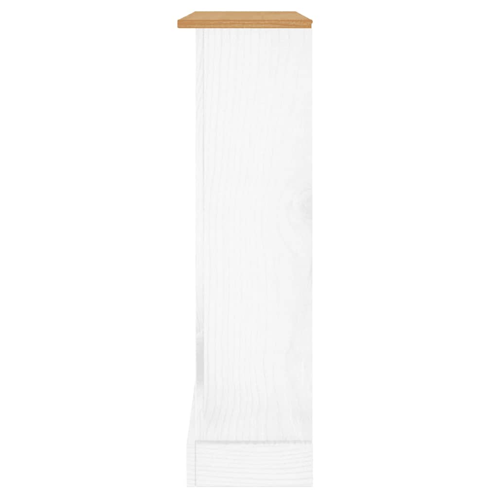 vidaXL Boekenkast 3 schappen 81x29x100 cm grenenhout Corona-stijl wit