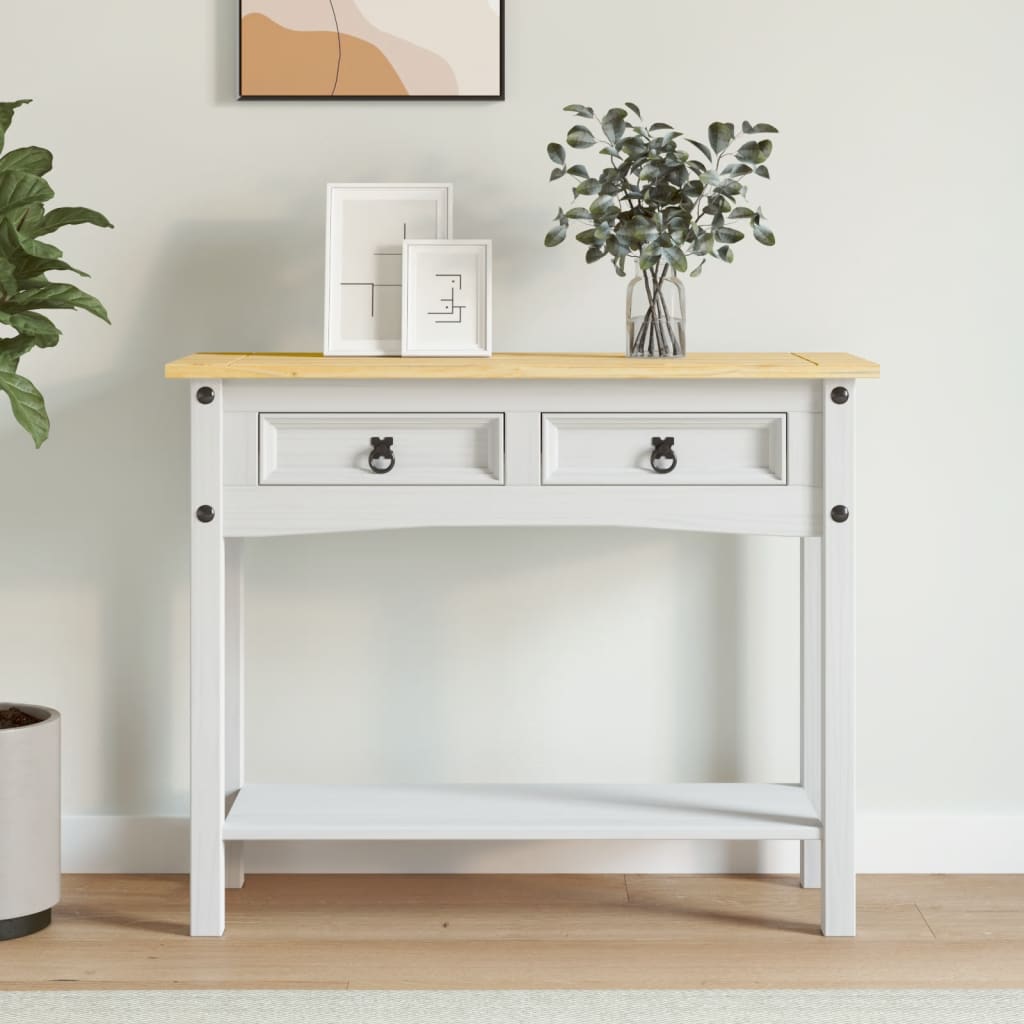 vidaXL Console Table Mexican Pine Wood Corona Style 93x34.5x73 cm