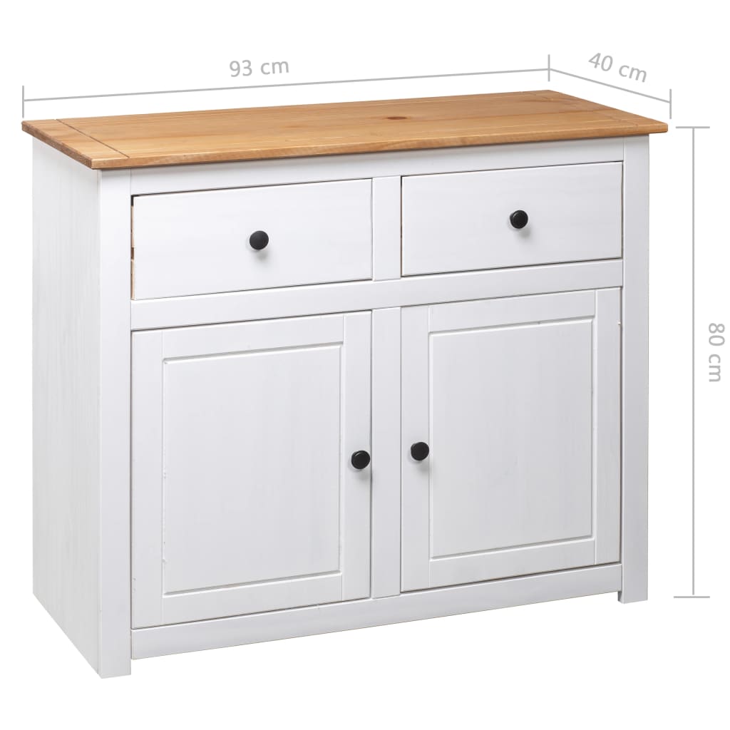 vidaXL Dressoir Panama Range 93x40x80 cm massief grenenhout