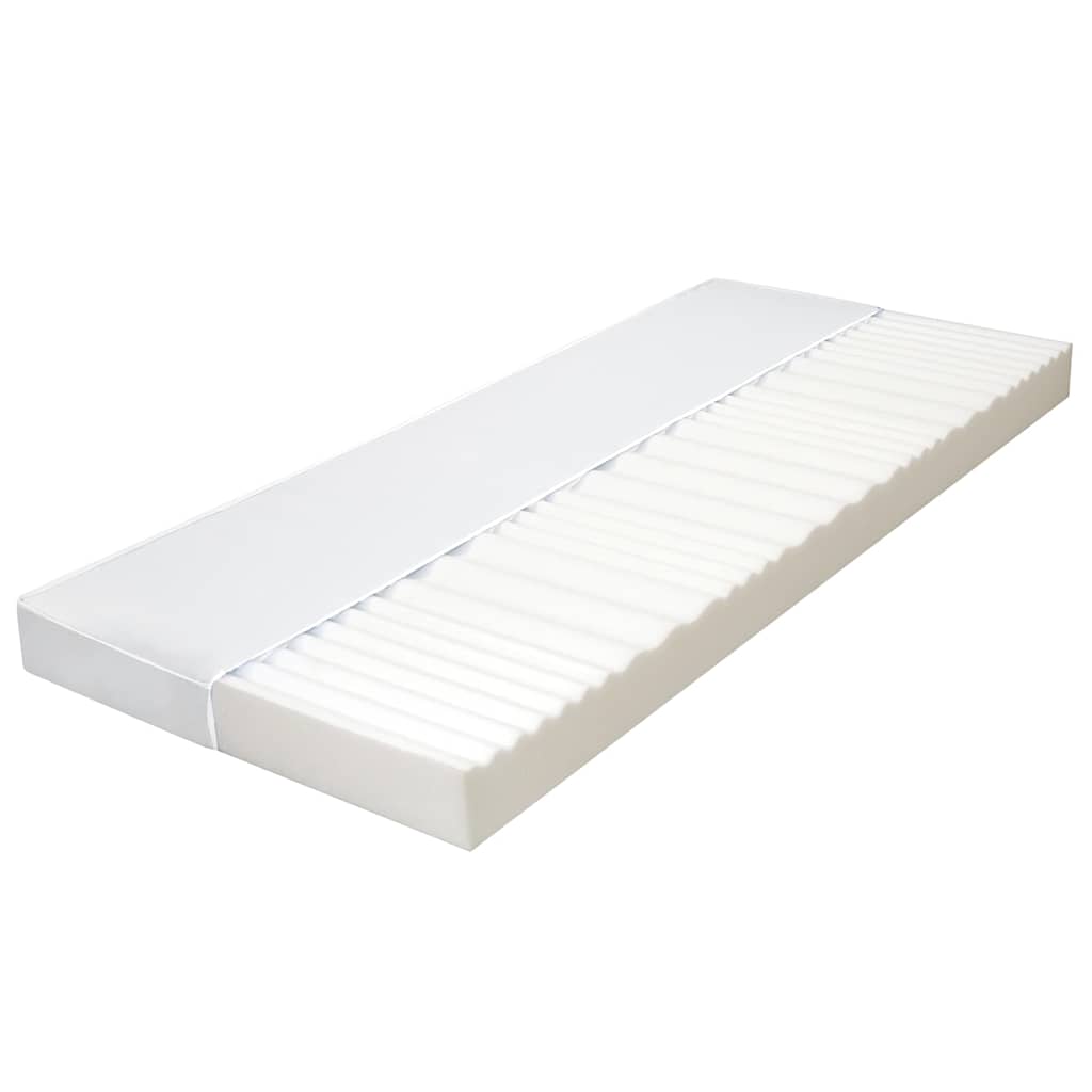 vidaXL Matras 7 Zone 10 cm PU-schuim H2 H3 80x200 cm