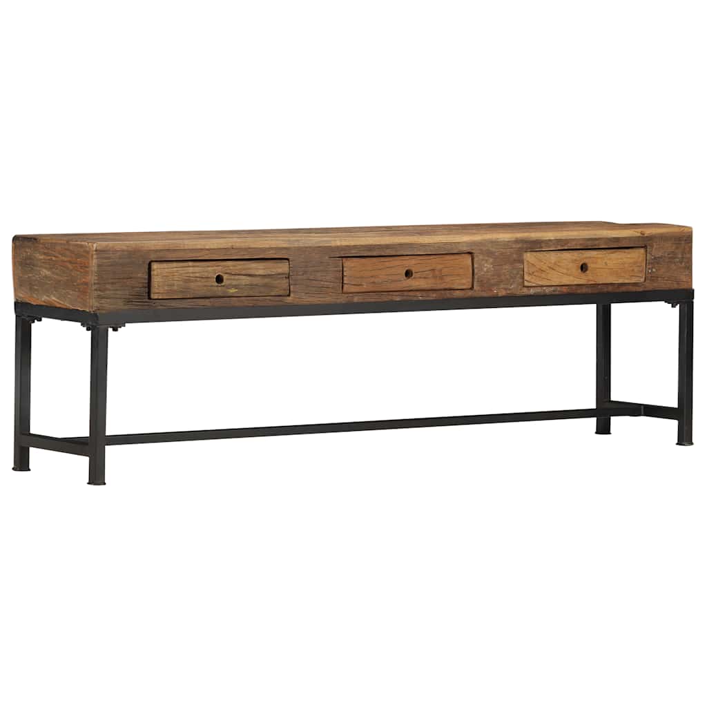 vidaXL Tv-meubel 110x30x46 cm massief gerecycled hout