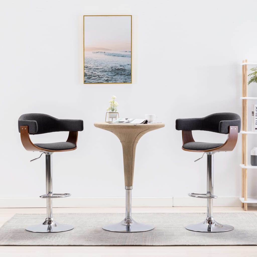 vidaXL Bar Stools 2 pcs artificial leather