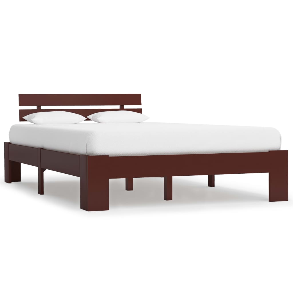 vidaXL Bed Frame Solid Pine Wood White 90x200 cm