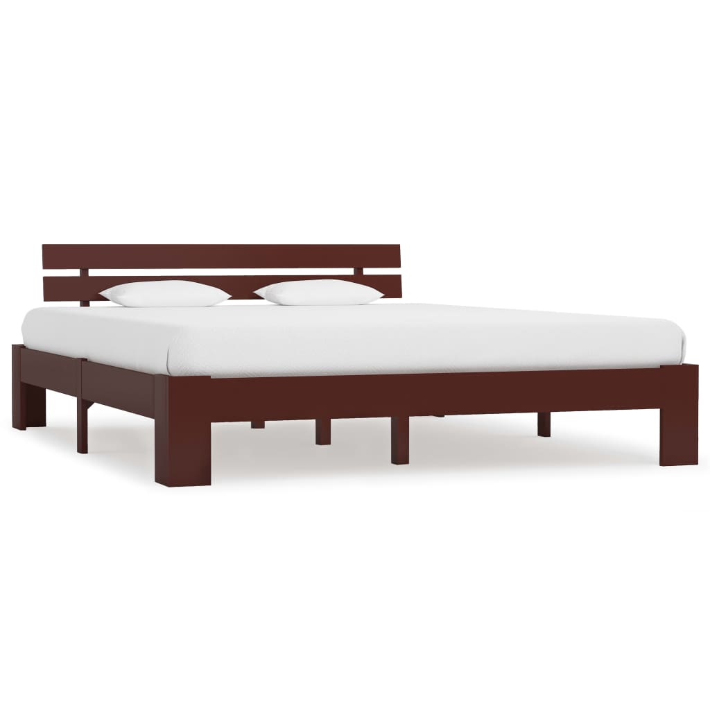 vidaXL Bed Frame Solid Pine Wood White 90x200 cm