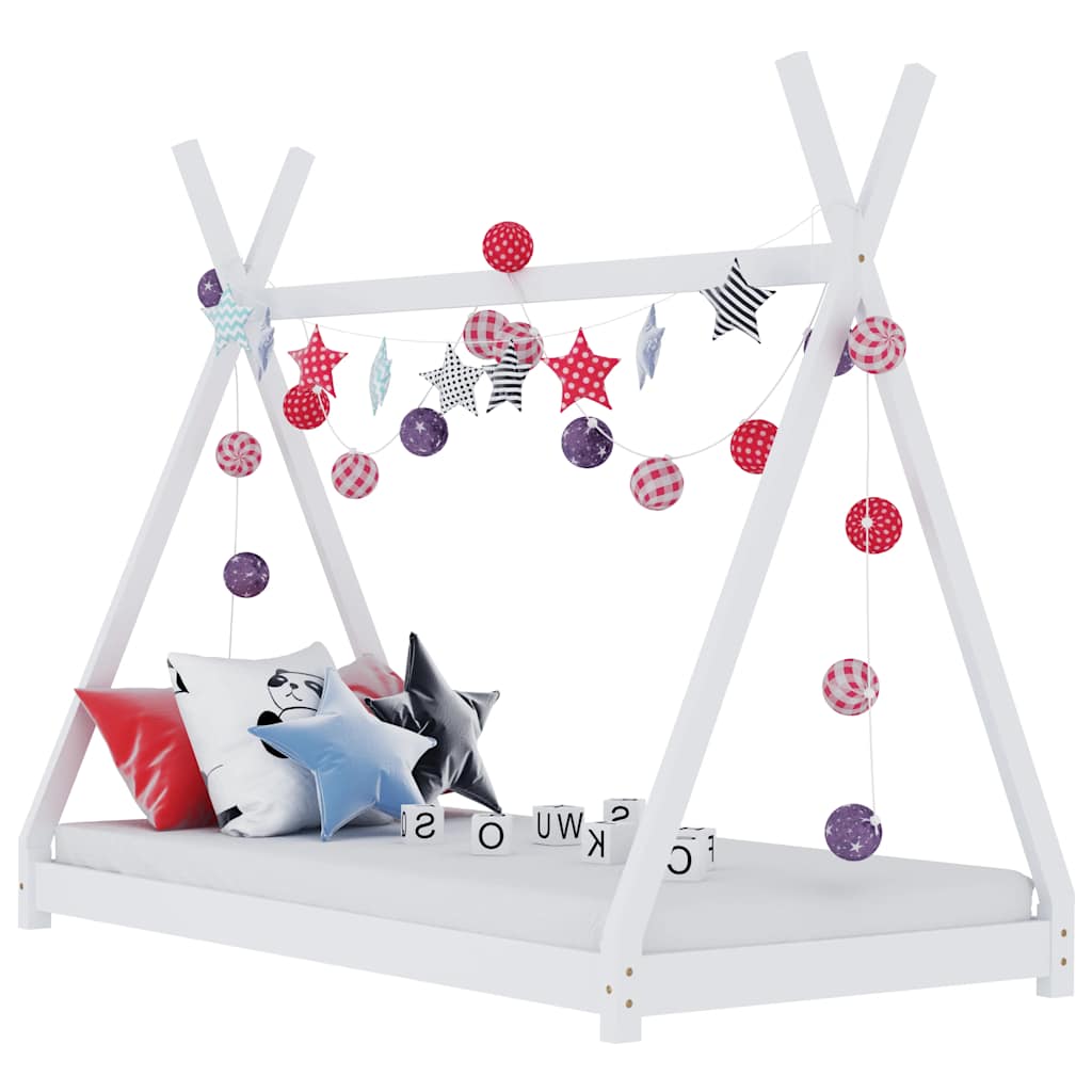 vidaXL Kids' Bed Frame Solid Pine Wood 70x140 cm