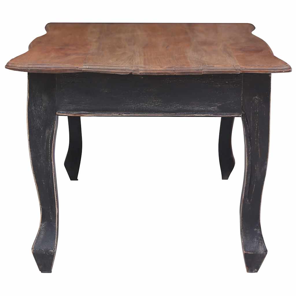 vidaXL Coffee Table 120x60x45 cm Solid Mahogany Wood Black