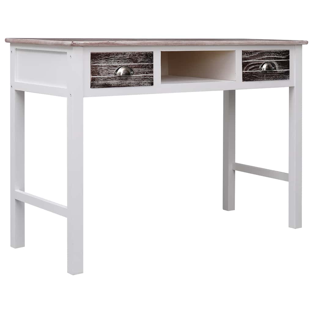 vidaXL Desk 110x45x76 cm wood grey