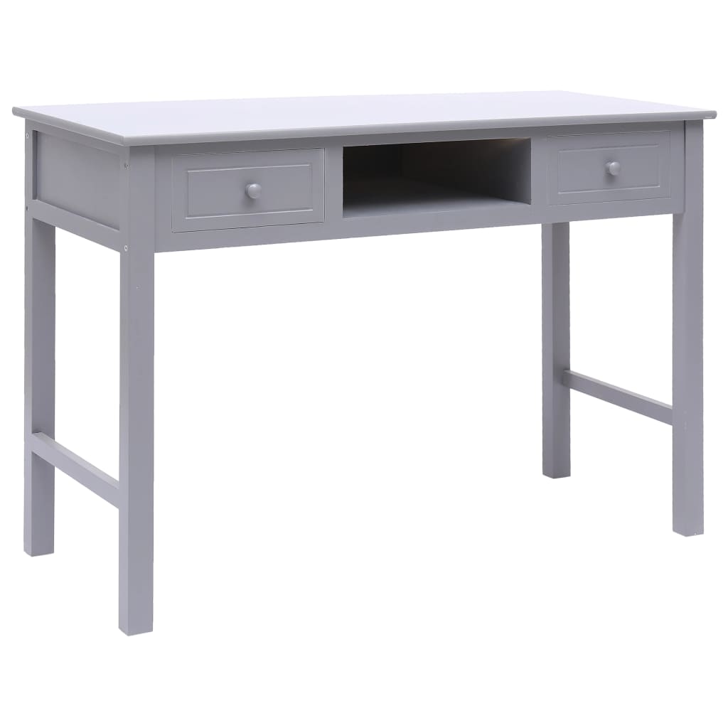 vidaXL Desk 110x45x76 cm wood grey