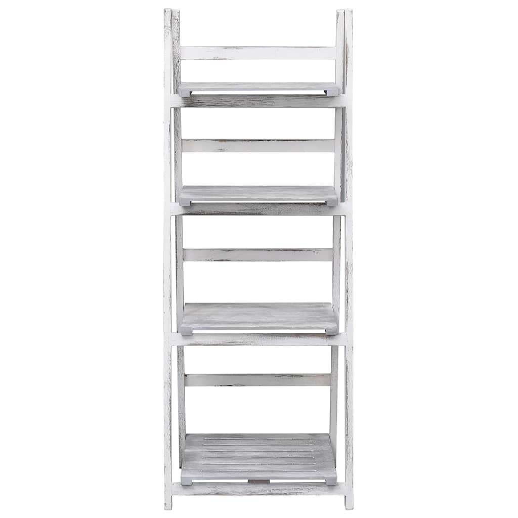 vidaXL 4-tier Plant Stand 43x33x113 cm Wood Grey