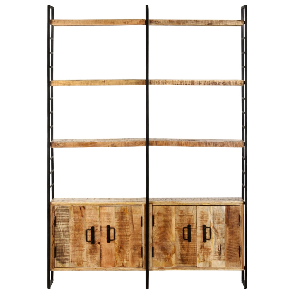 vidaXL Bookcase with 4 Shelves 124x30x180 cm Solid Reclaimed Wood