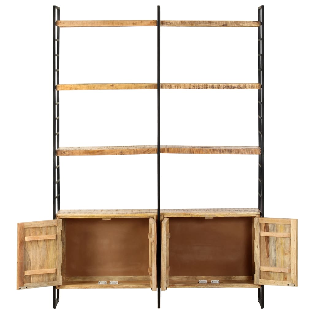 vidaXL Bookcase with 4 Shelves 124x30x180 cm Solid Reclaimed Wood