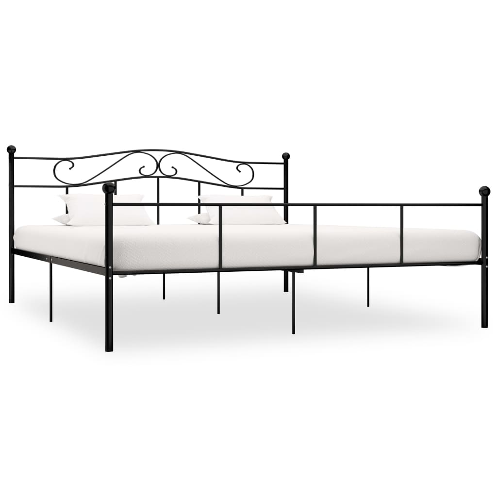 vidaXL Metal Bed Frame White 90x200 cm