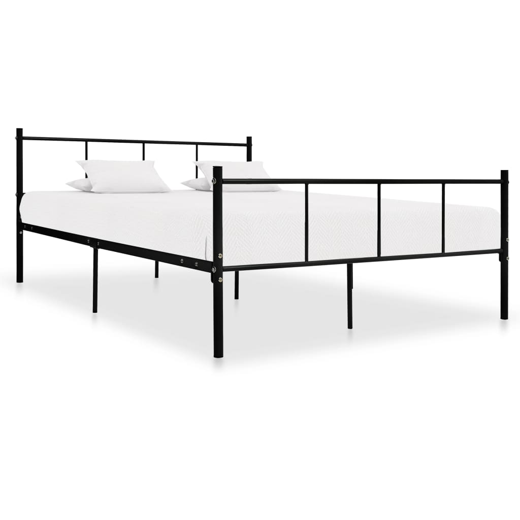 vidaXL Metal Bed Frame White 120x200 cm