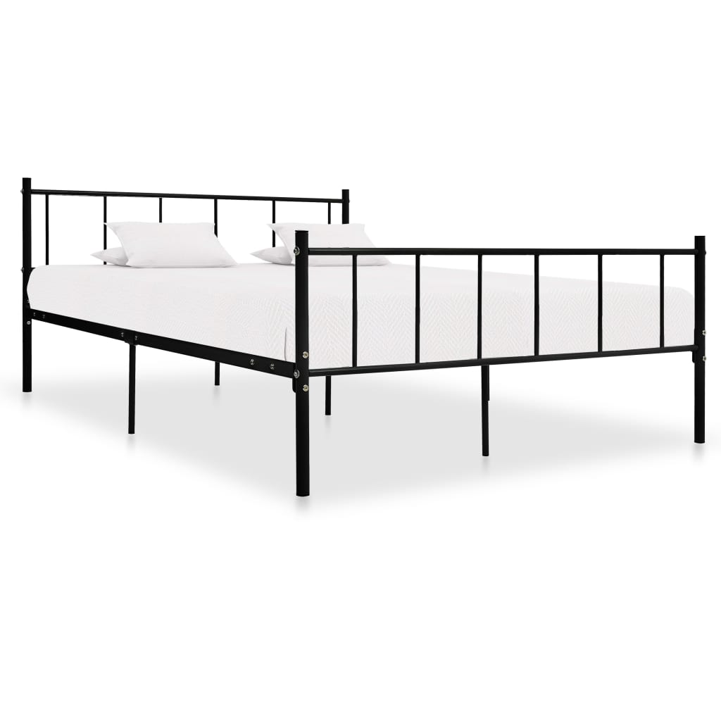 vidaXL Metal Bed Frame White 120x200 cm
