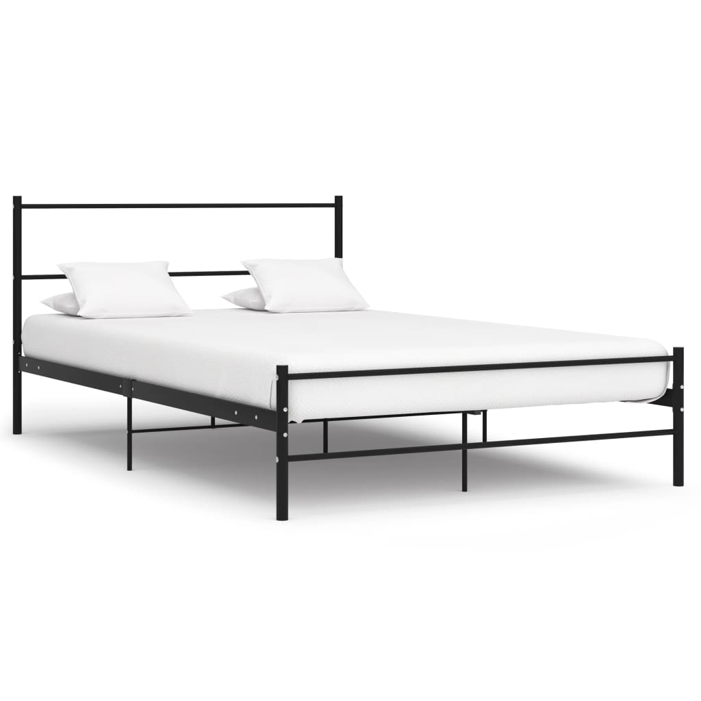 vidaXL Bedframe metaal grijs 180x200 cm