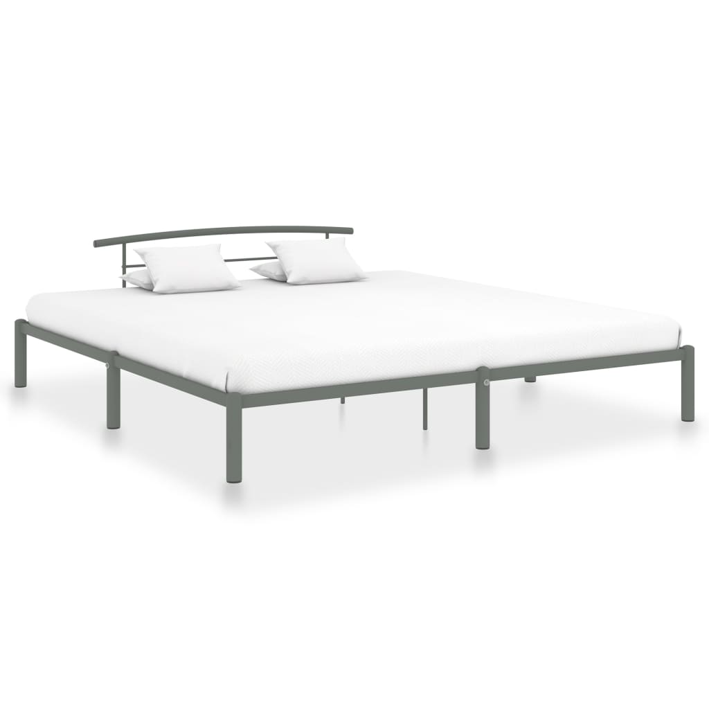 vidaXL Metal Bed Frame Black 90x200 cm