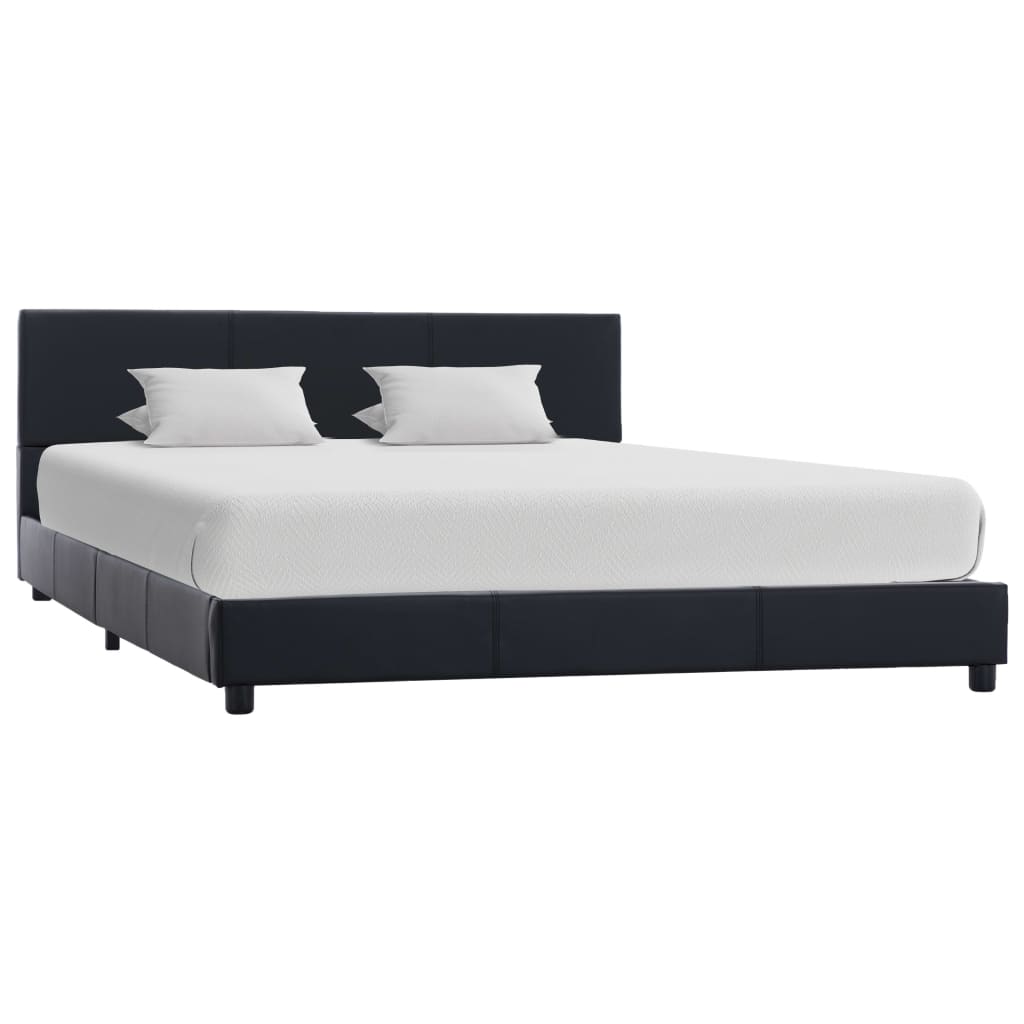 vidaXL Artificial Leather Bed Frame White 90x200 cm