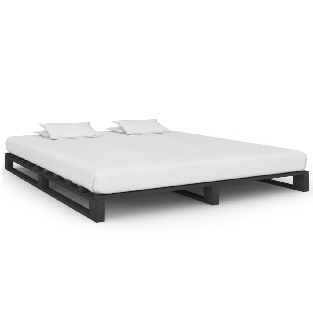 vidaXL Pine Wood Pallet Bed Frame 90x200 cm