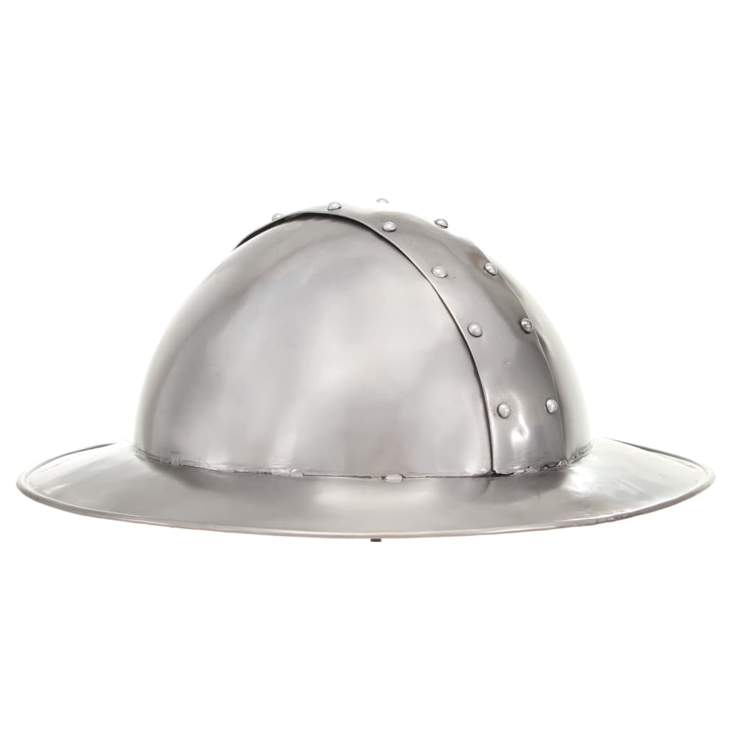 vidaXL Spiked Helmet Germanic replica LARP steel black