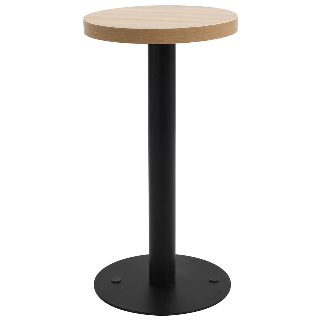 vidaXL Table de bistro 40 cm MDF brun clair