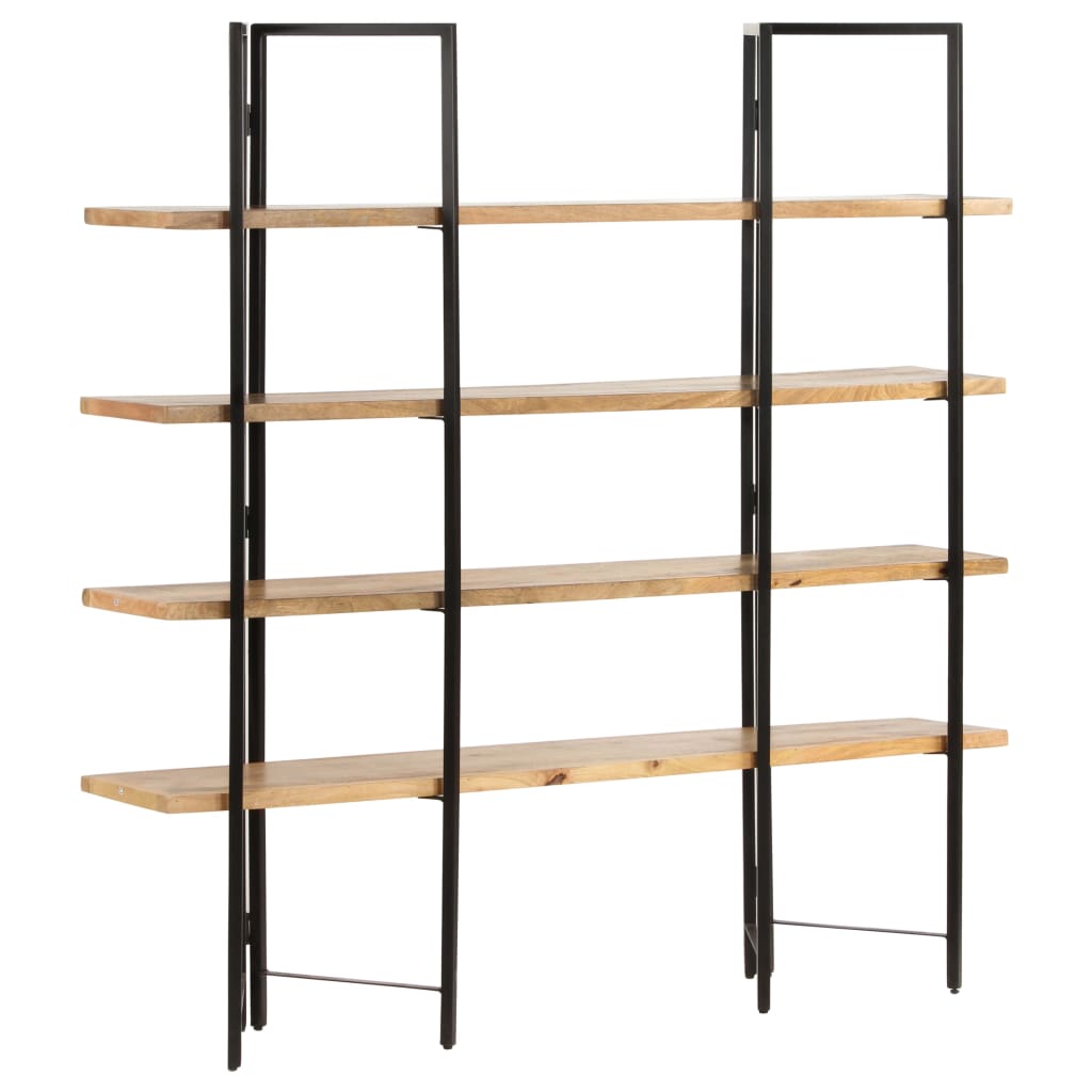 vidaXL Boekenkast met 4 schappen 160x35x160 cm massief mangohout