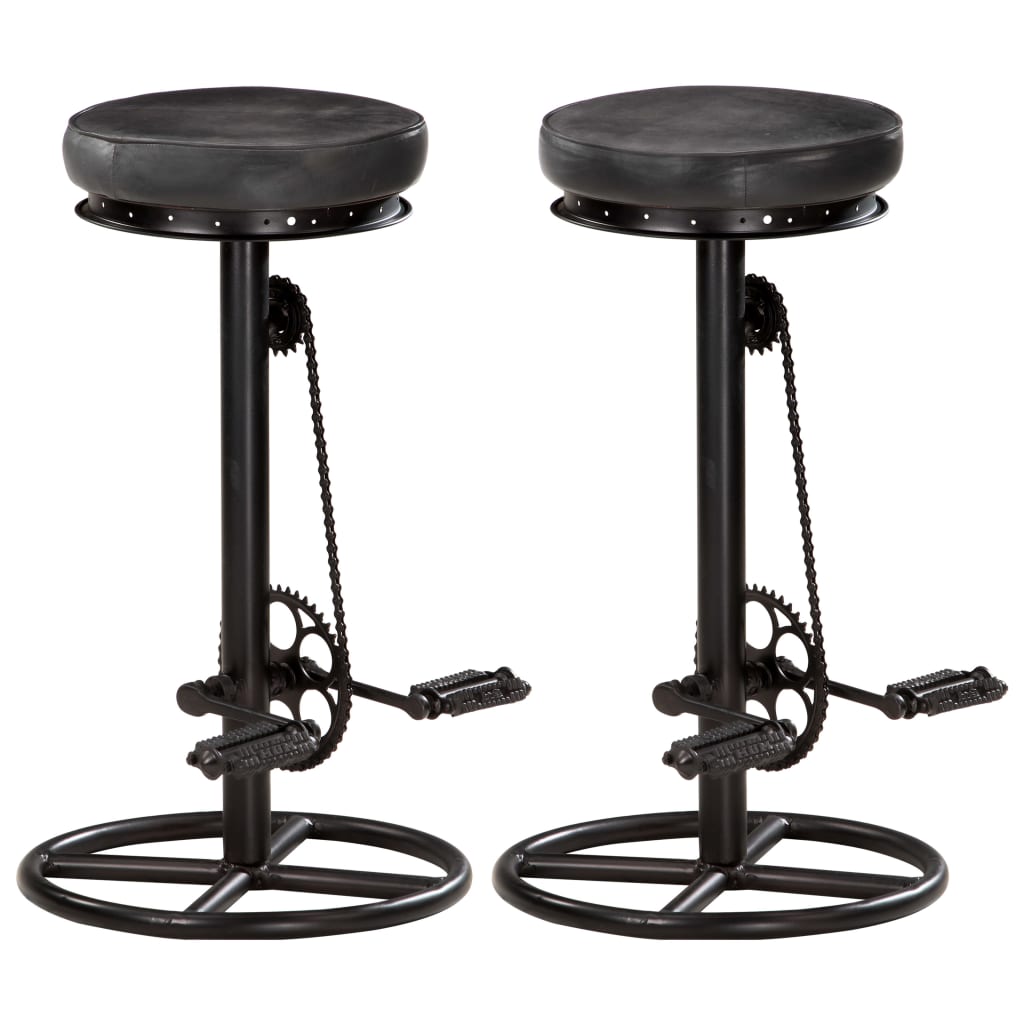 vidaXL Bar Stools 2 pcs Solid Reclaimed Wood
