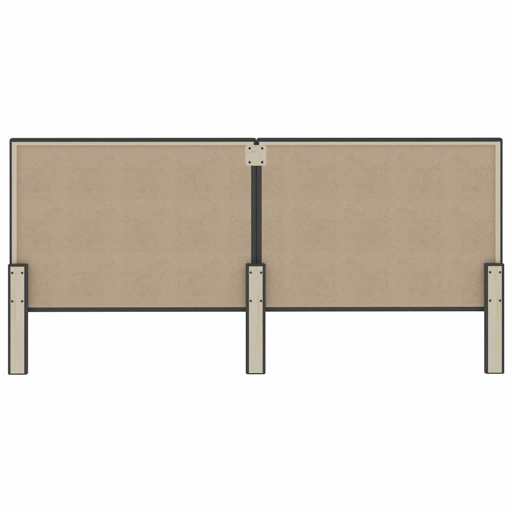 vidaXL Hoofdbord 140x200 cm stof donkergrijs